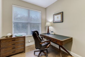 In a split design, the other end of the 3rd floor is a master suite office ...