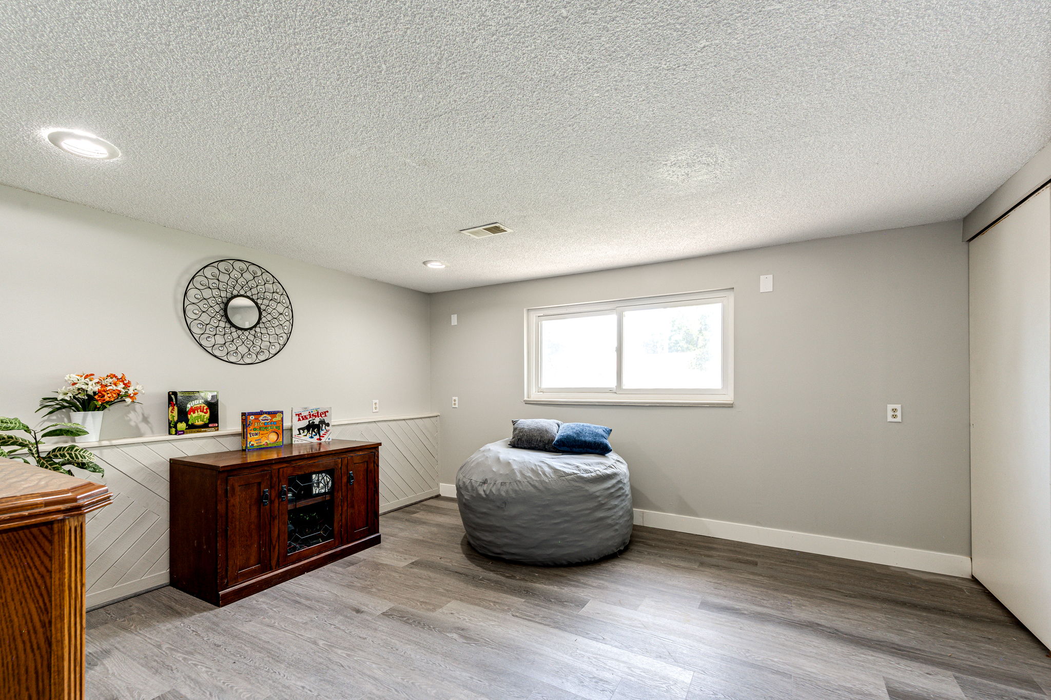 Lower Level Family Room w Storage