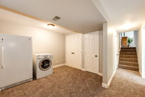 Basement Flex Space w Laundry