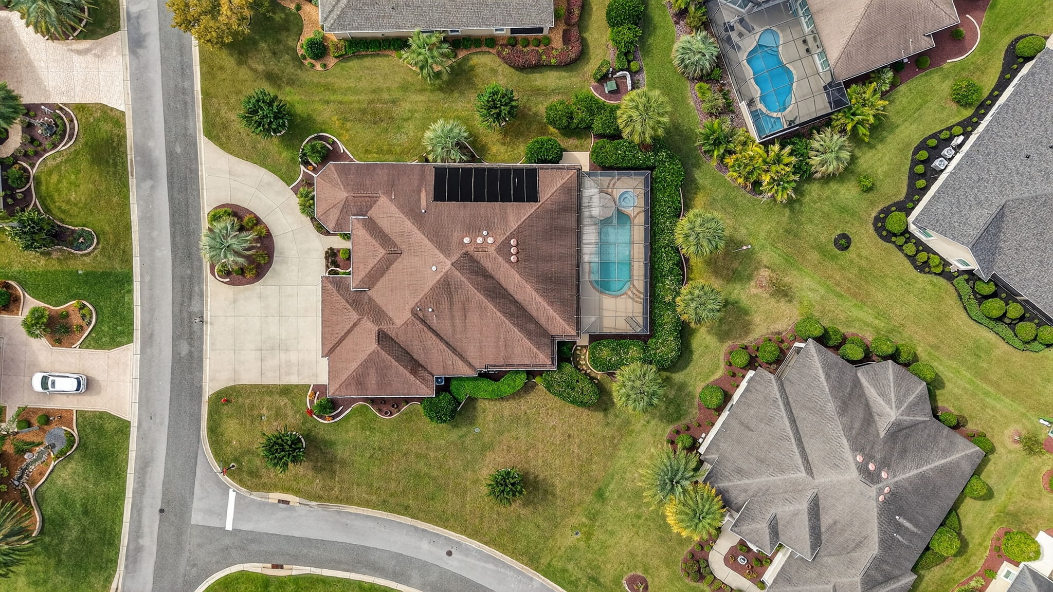 Aerial of Oversized Corner Lot