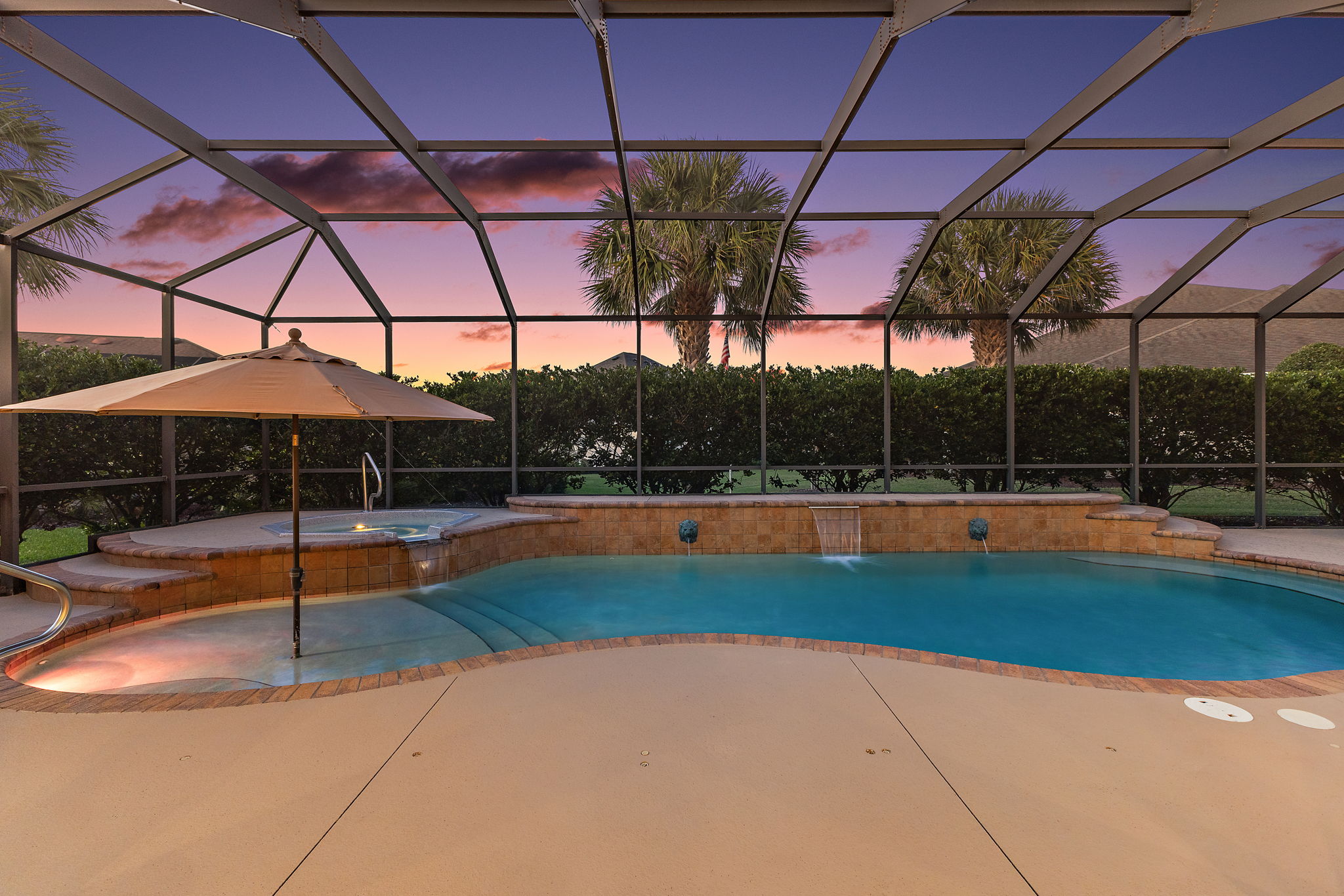 Twilight Swimming Pool and Spa