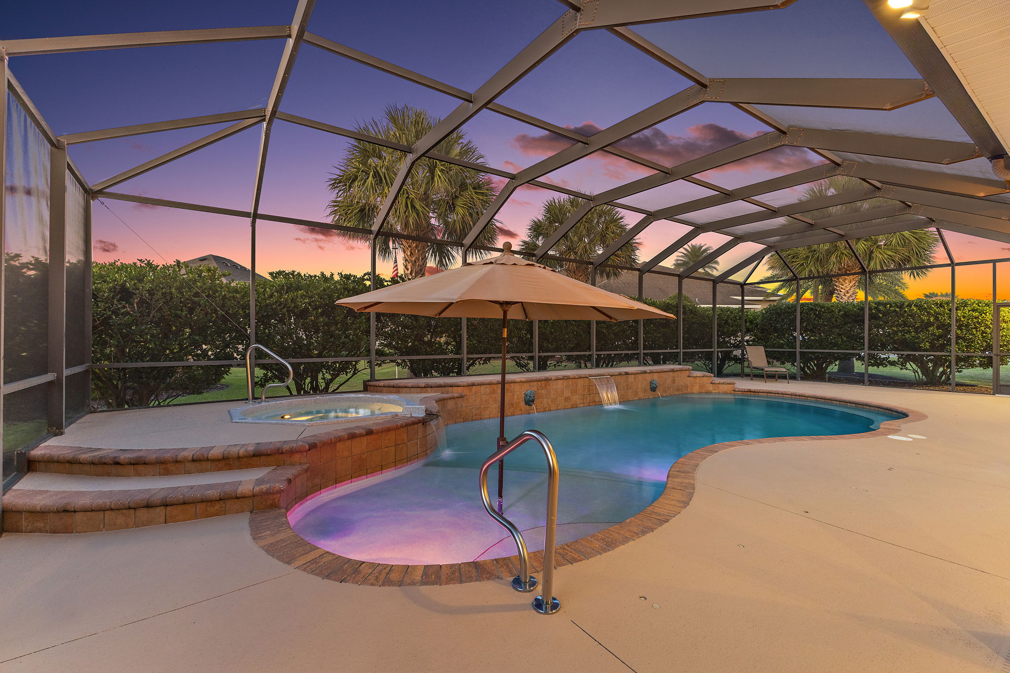 Twilight Swimming Pool and Spa