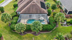 Aerial Rear Elevation with Pool