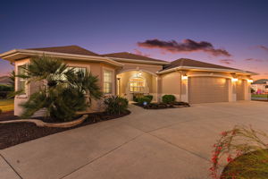 Twilight Front Elevation