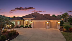 Twilight Front Elevation