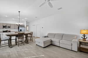 Living, Dining, and Kitchen