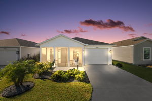 Twilight Front Elevation