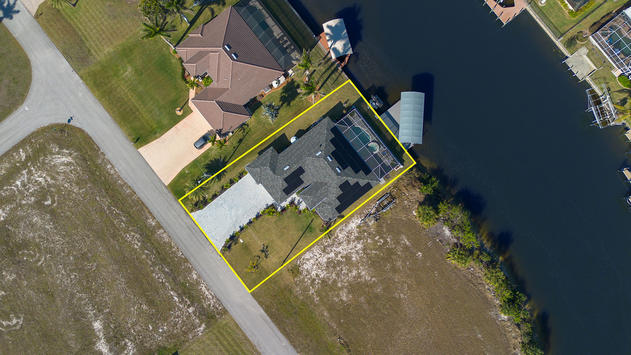 Aerial Overview - lot line