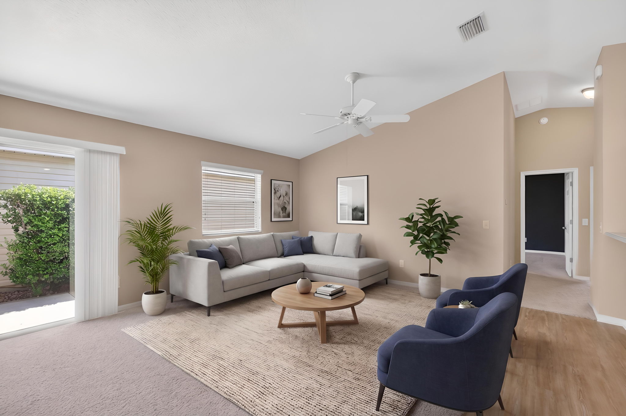 Living Room-Virtually Staged
