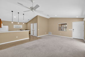 Living, Dining, and Kitchen