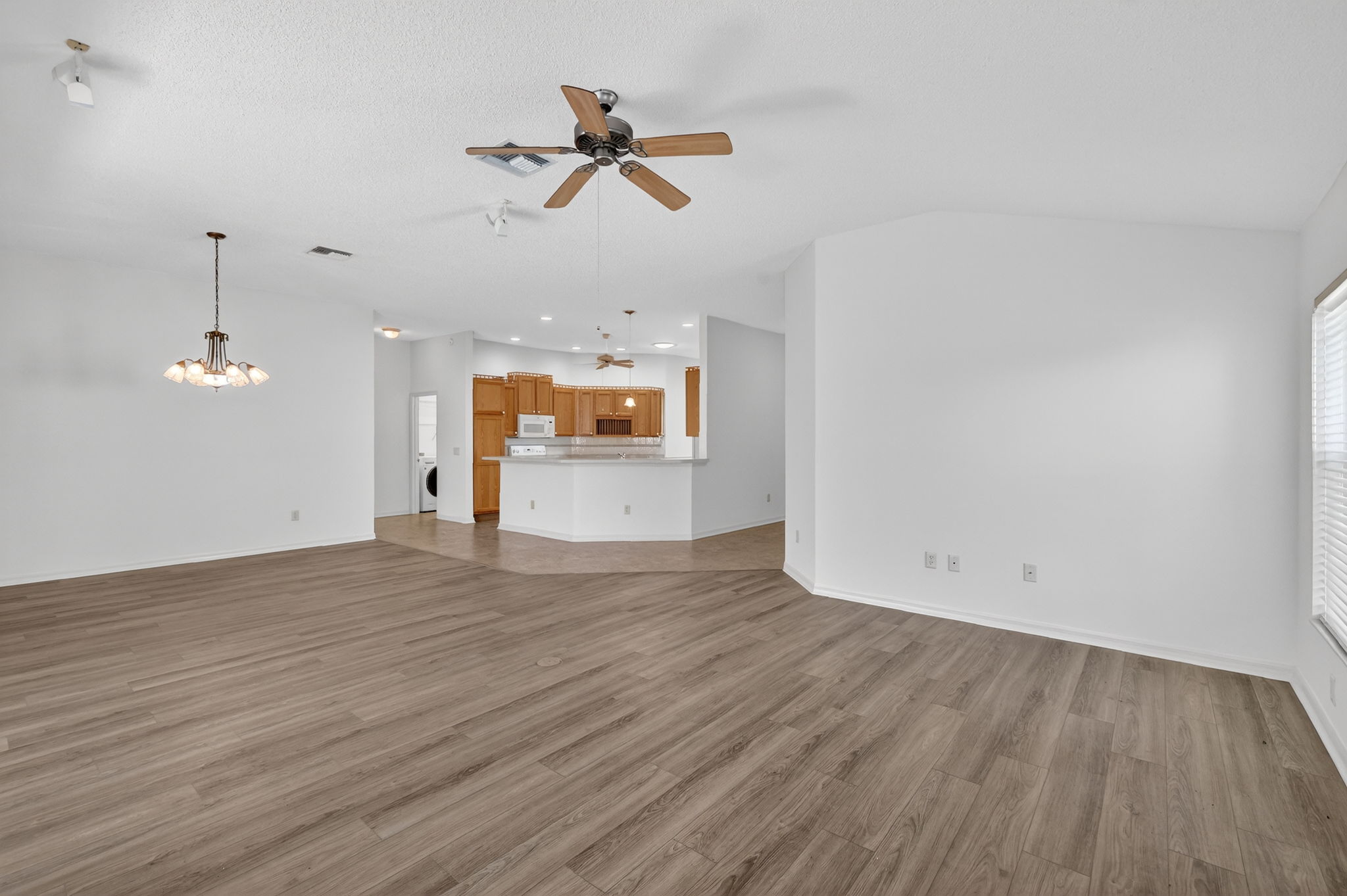 Living, Dining, and Kitchen