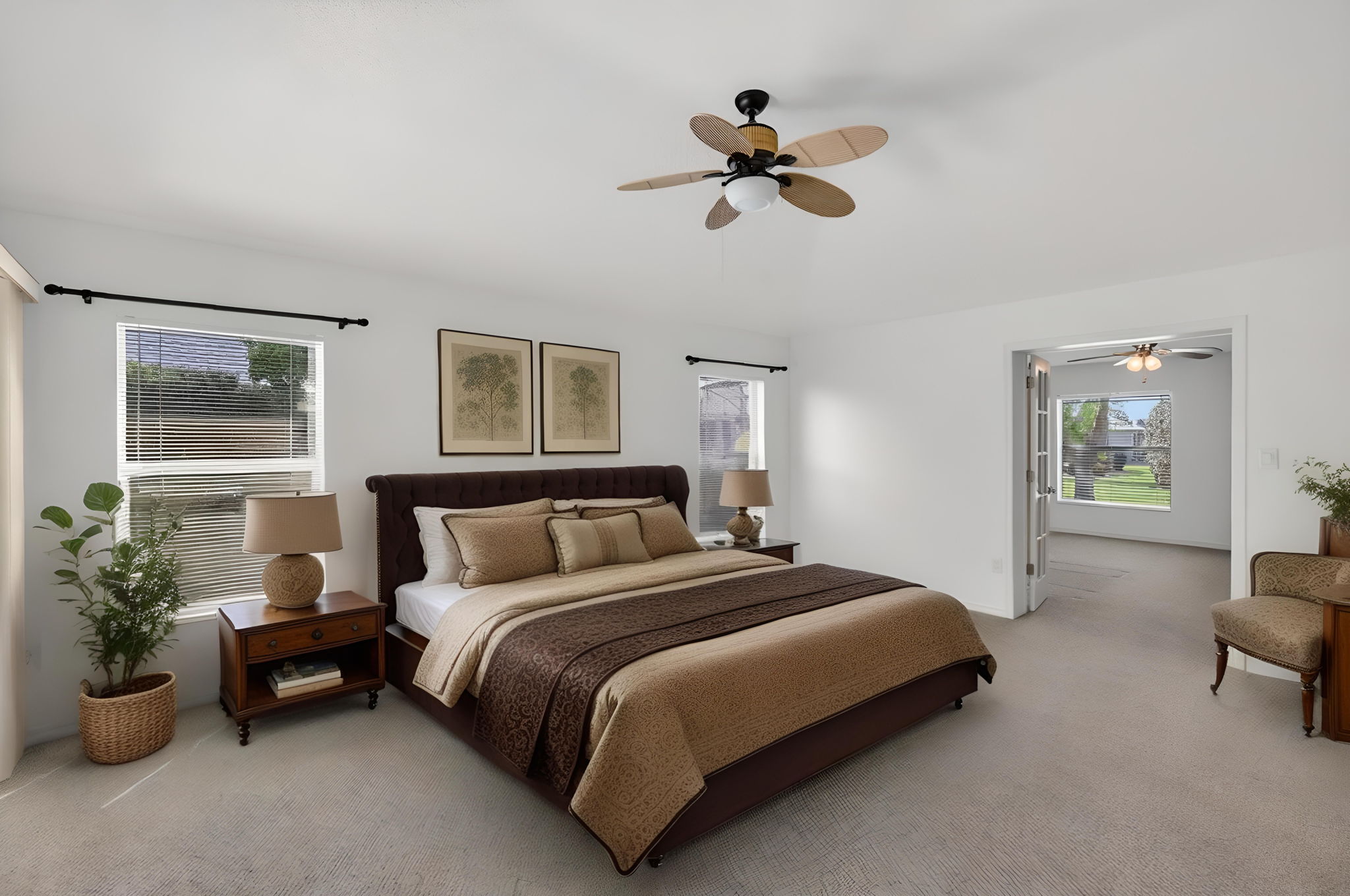 Primary Bedroom-Virtually Staged