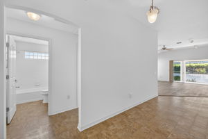 Private Entry to Second and Third Bedrooms with Second Bathroom