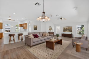 Living, Dining, and Kitchen -Virtually Staged