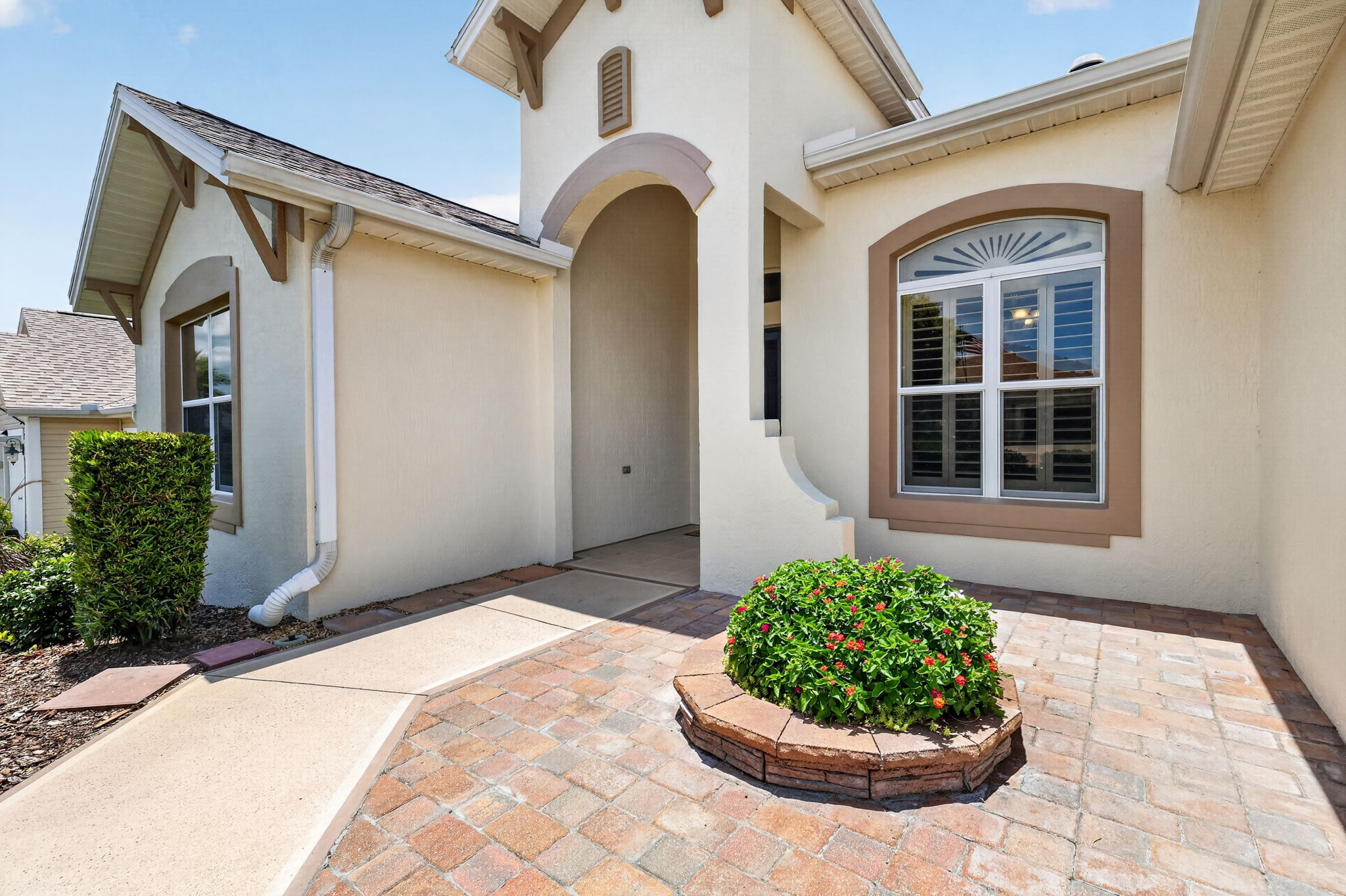 Front Paver Patio and Entry