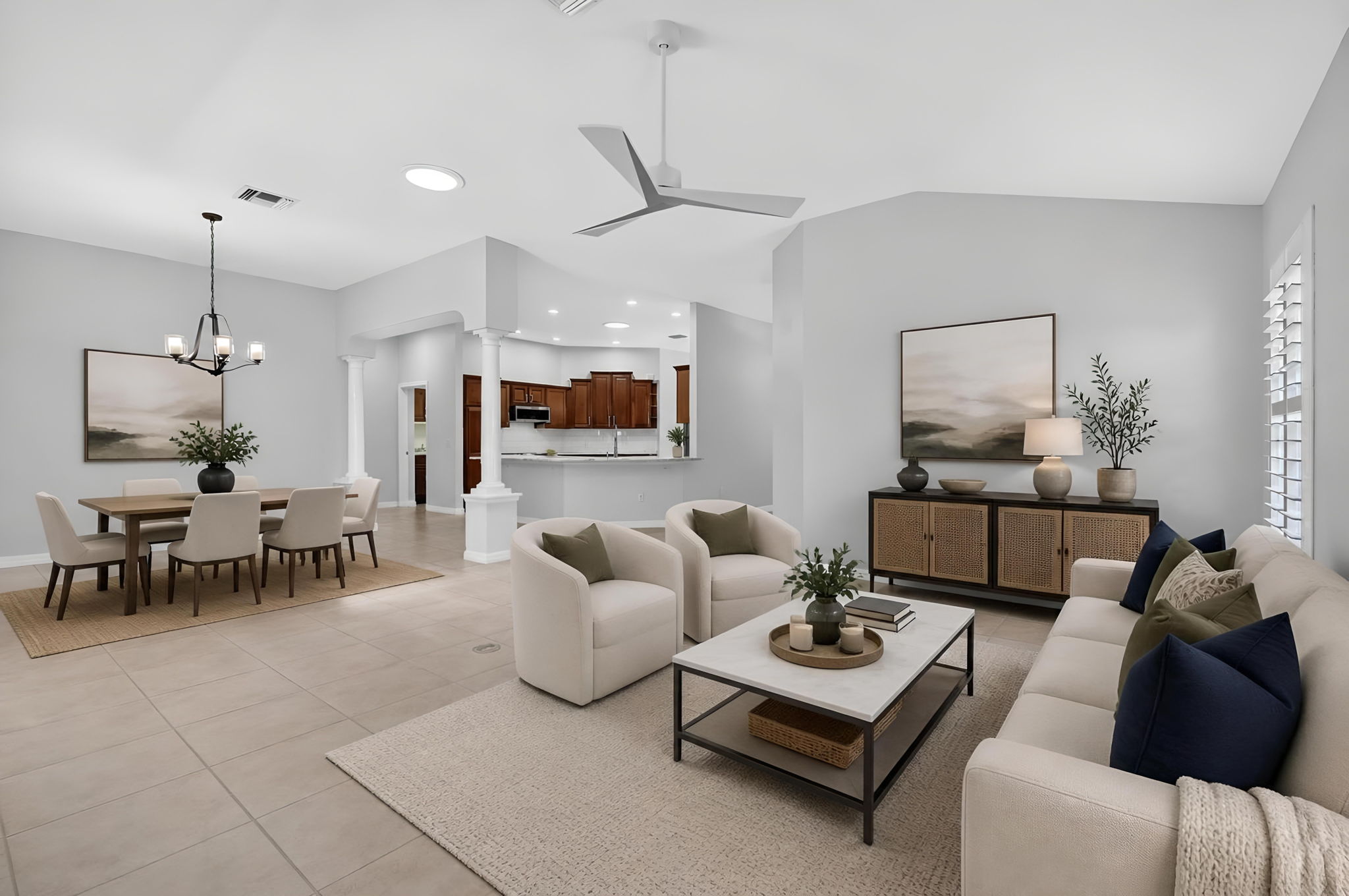 Living Dining-Virtually Staged