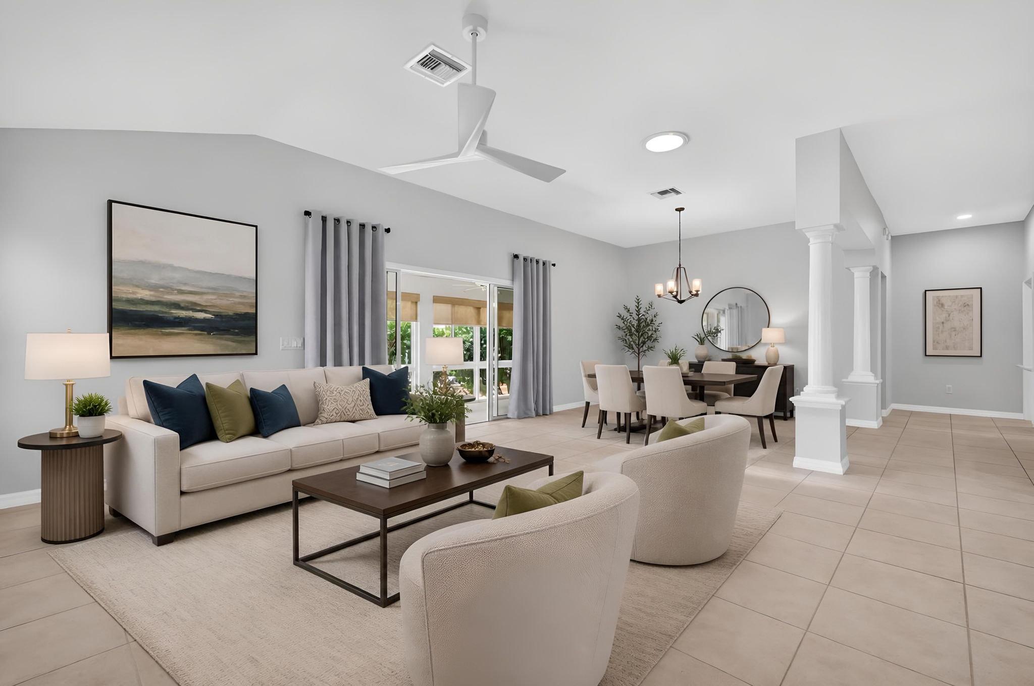 Living Dining 3-Virtually Staged
