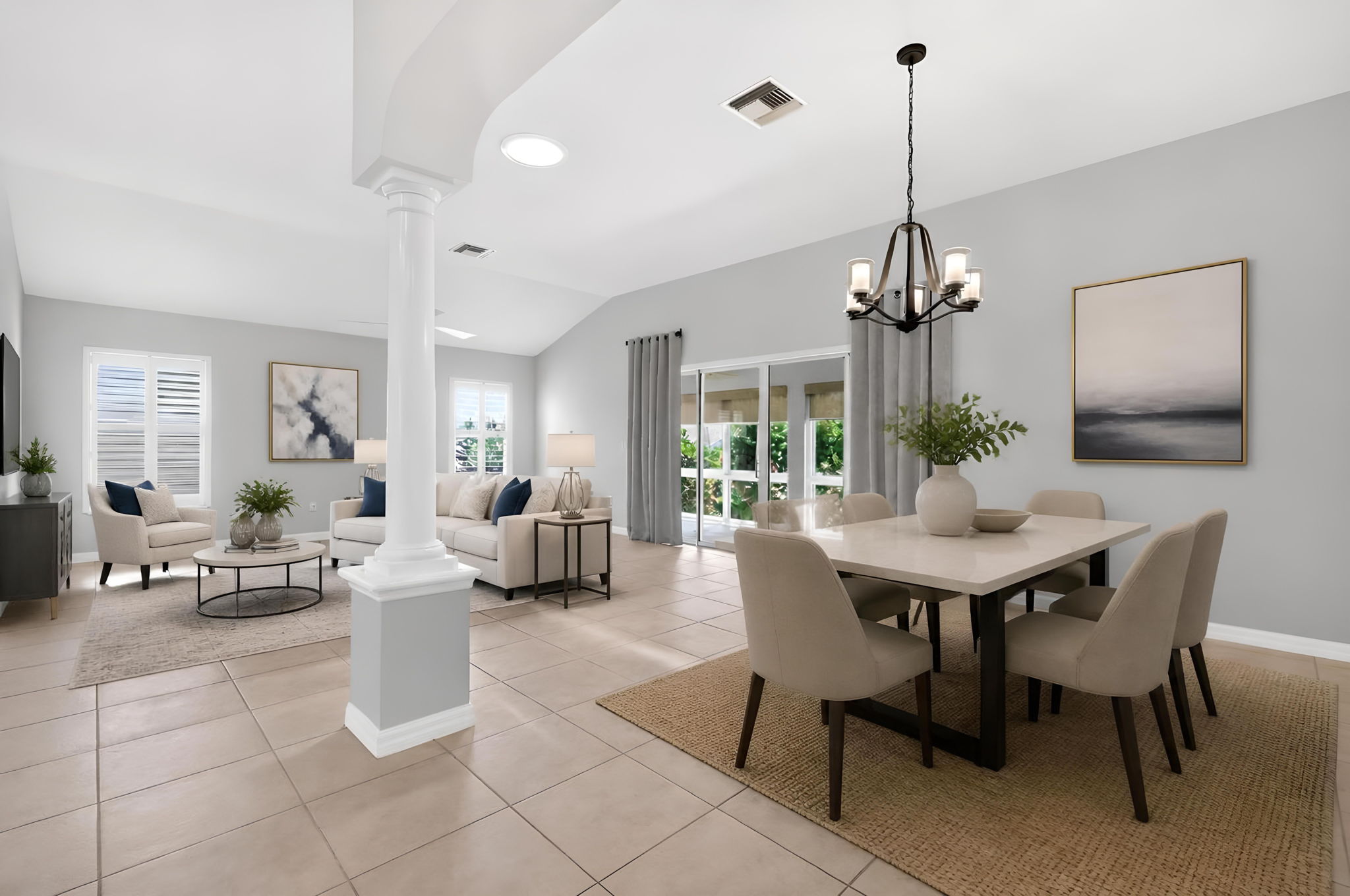 Living Dining 5-Virtually Staged