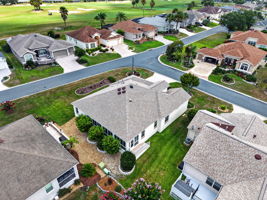 Aerial Rear and Side Elevation with Large Corner Lot and Room For a Pool!