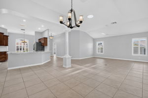 Living, Dining, and Kitchen