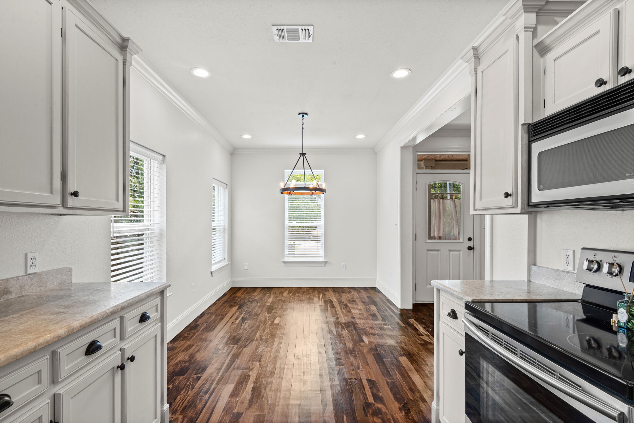 Kitchen to dining.