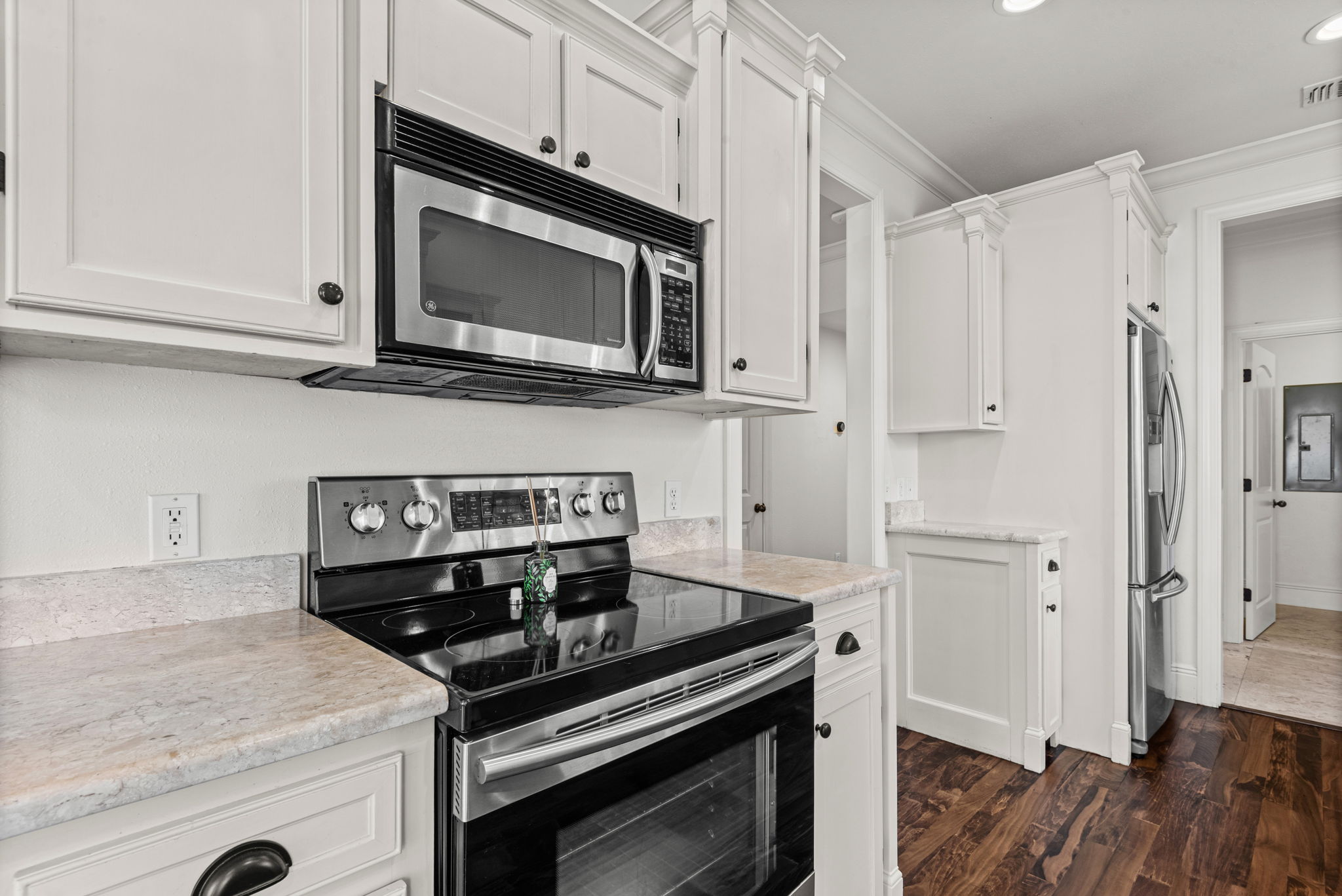 Custom cabinets.