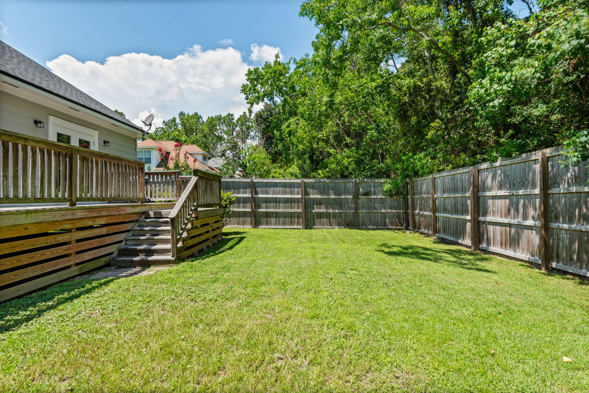 Private lawn.