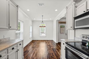 Kitchen to dining.