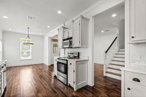 Gorgeous hardwood kitchen.
