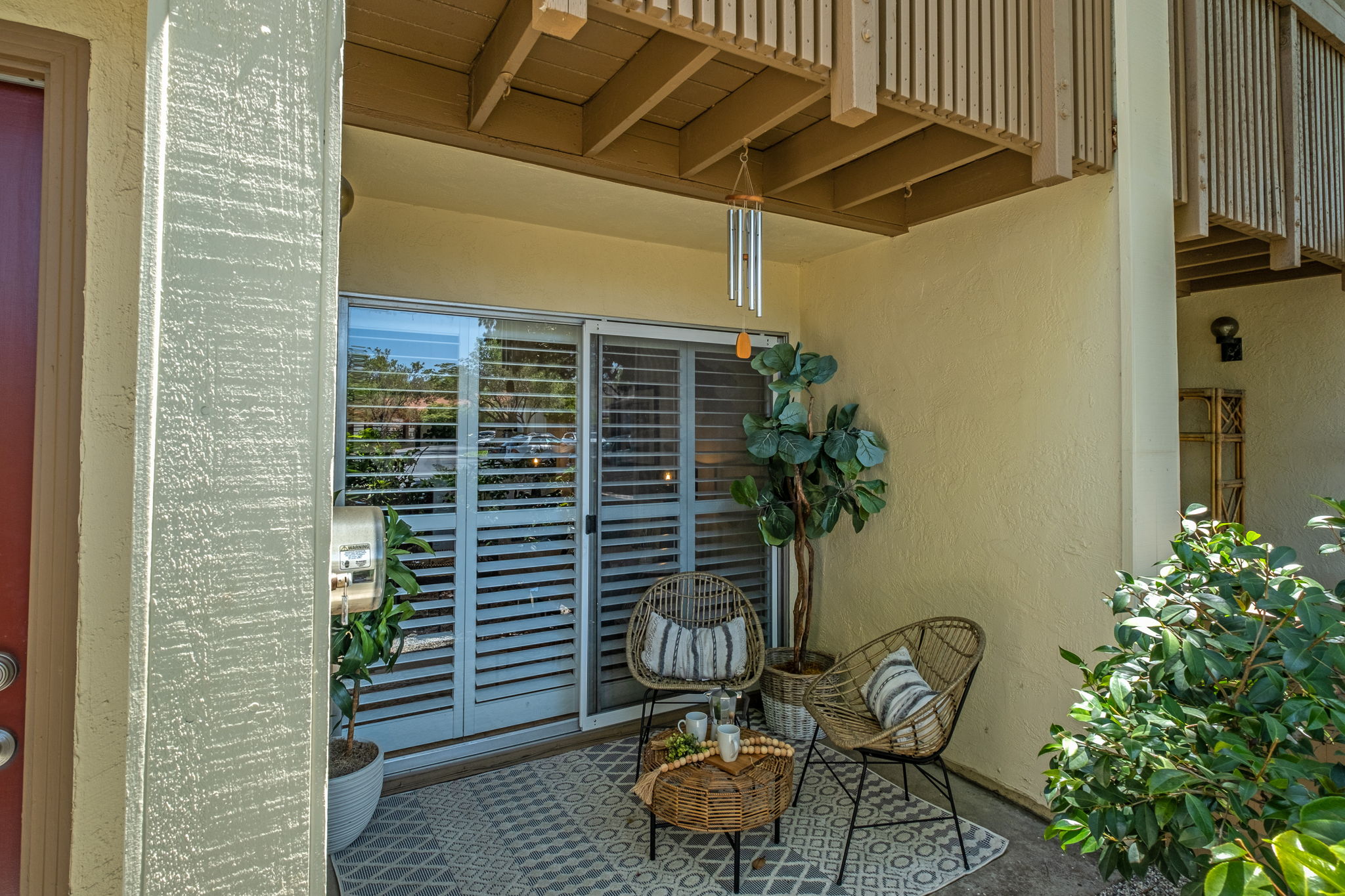 Welcoming Covered Front Patio