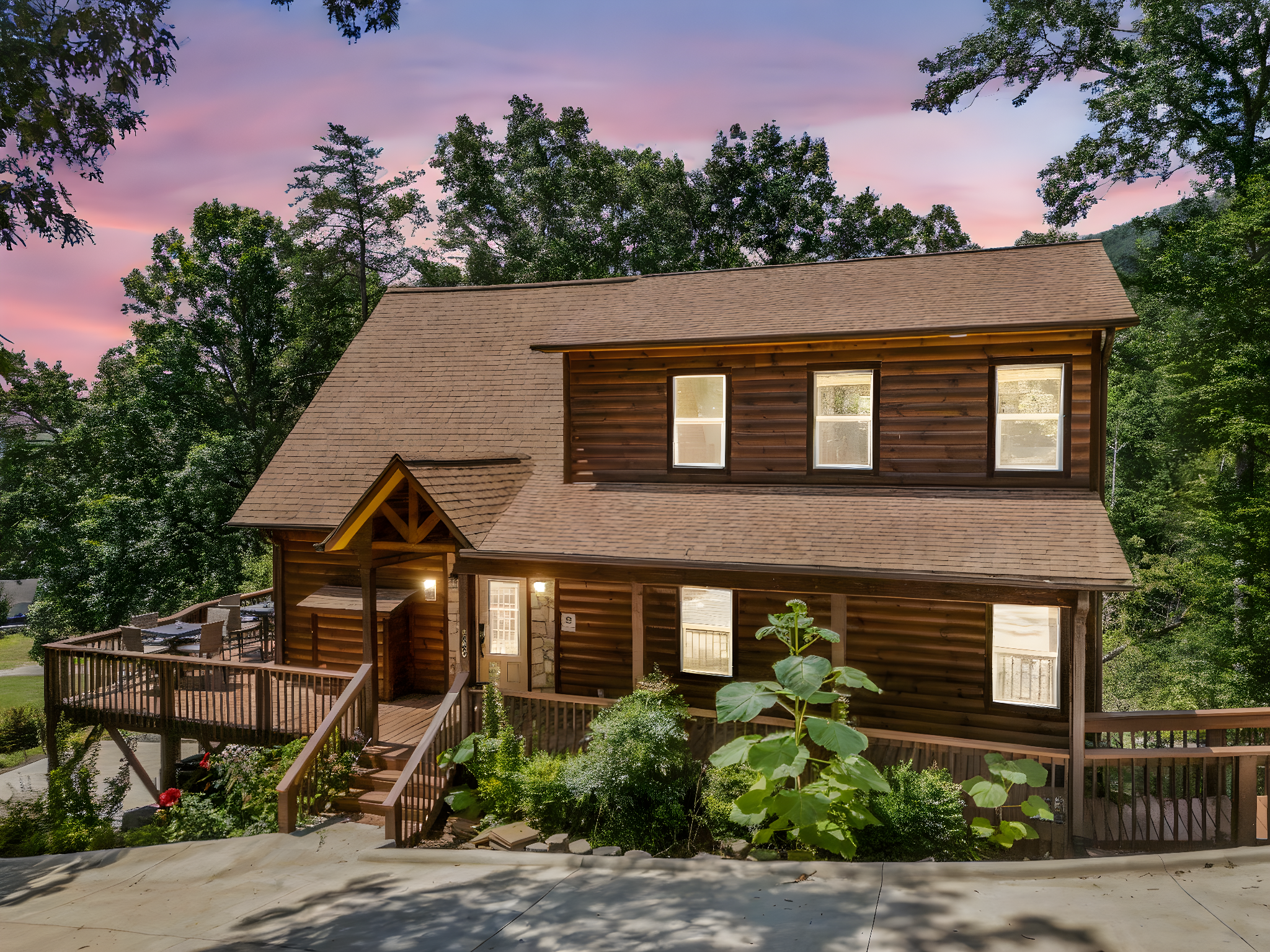 188 Fern Loop Lake Lure NC-56 day to dusk.jpeg