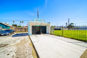 Exterior front with cement slab