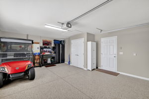 Garage with Epoxy Flooring