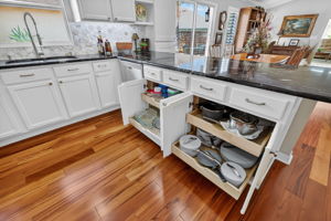 Kitchen Cabinetry with Roll-Out Shelving