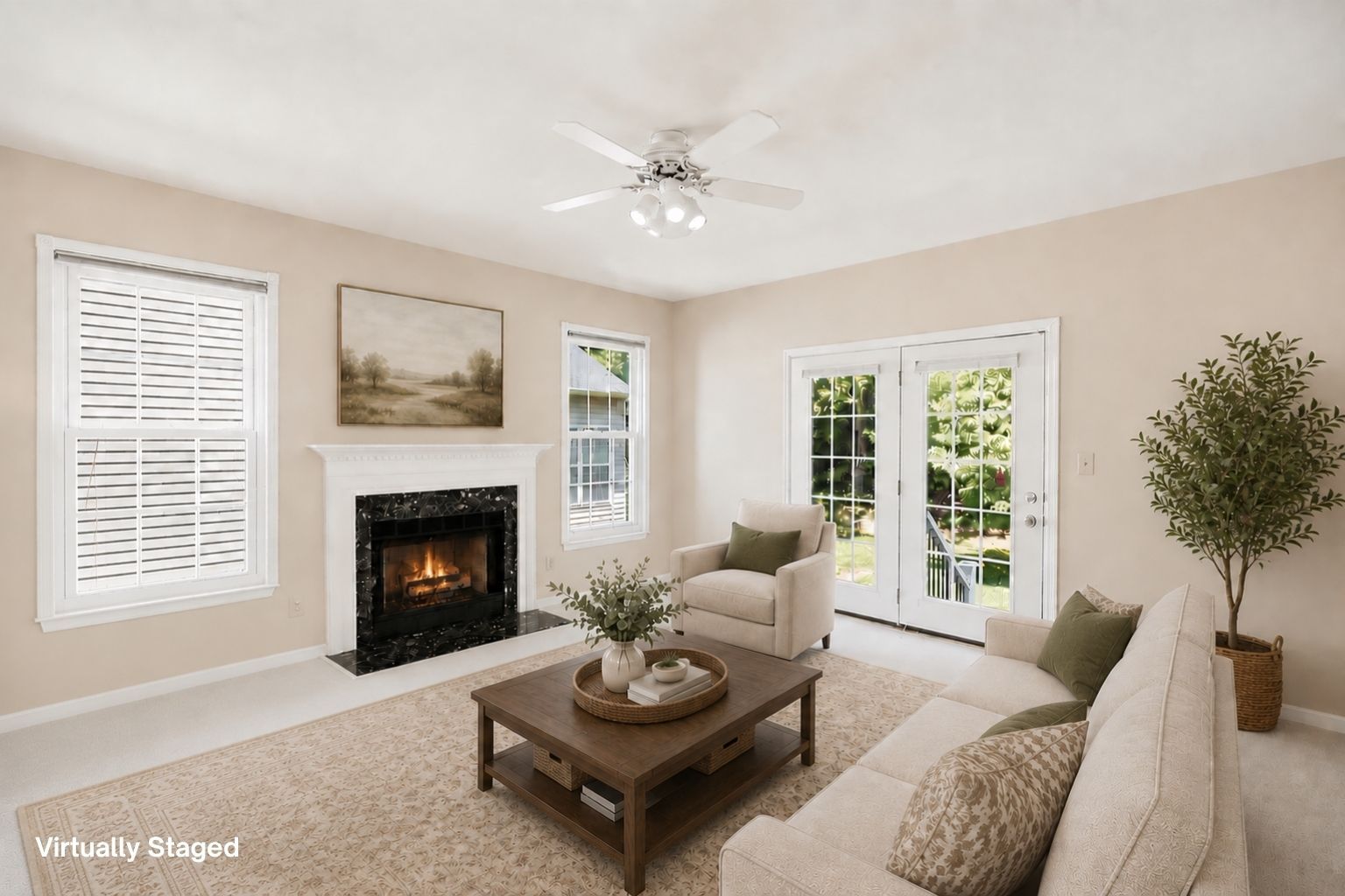 Family Room with access to Rear Patio