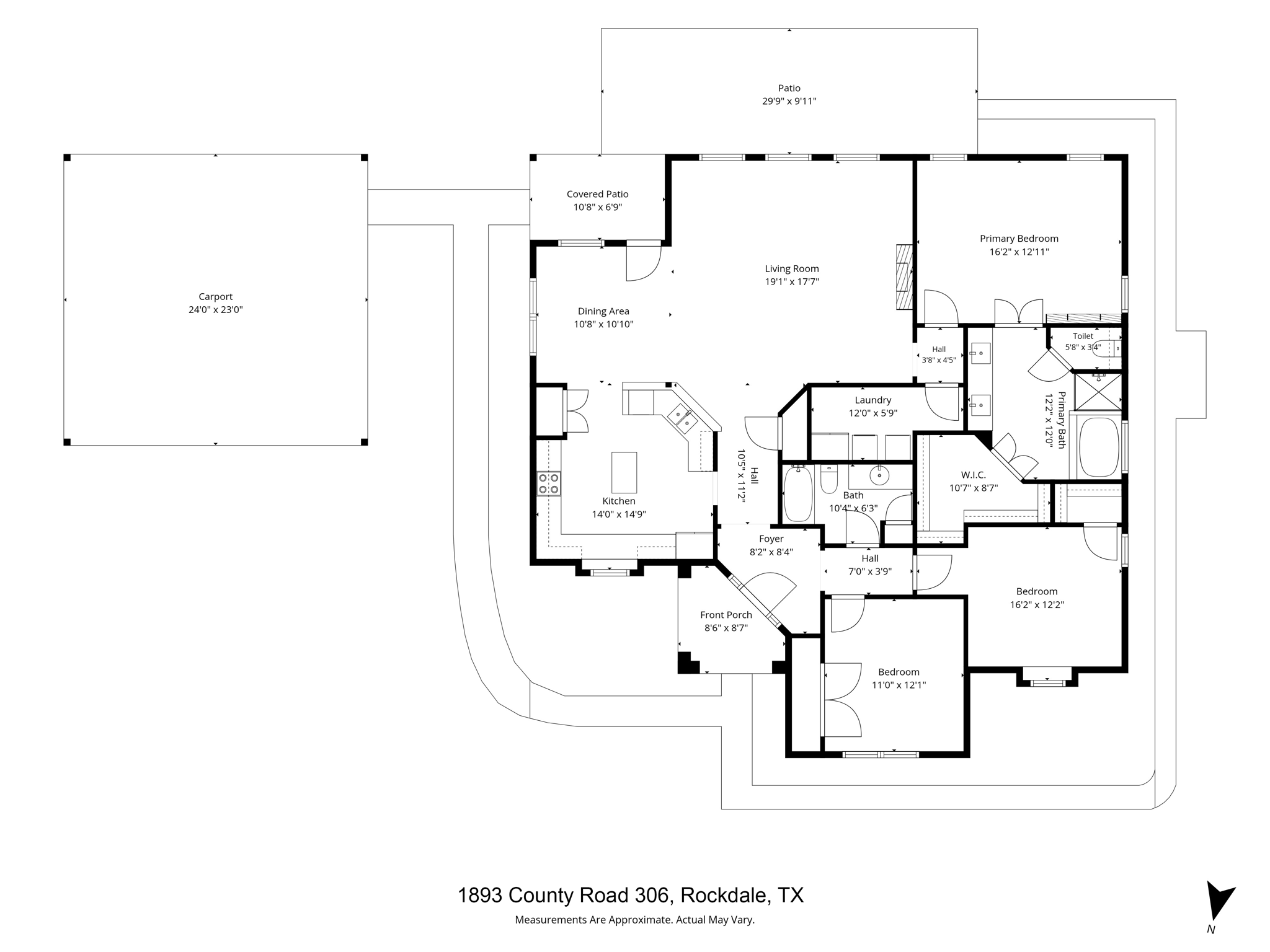 Floorplan with Carport