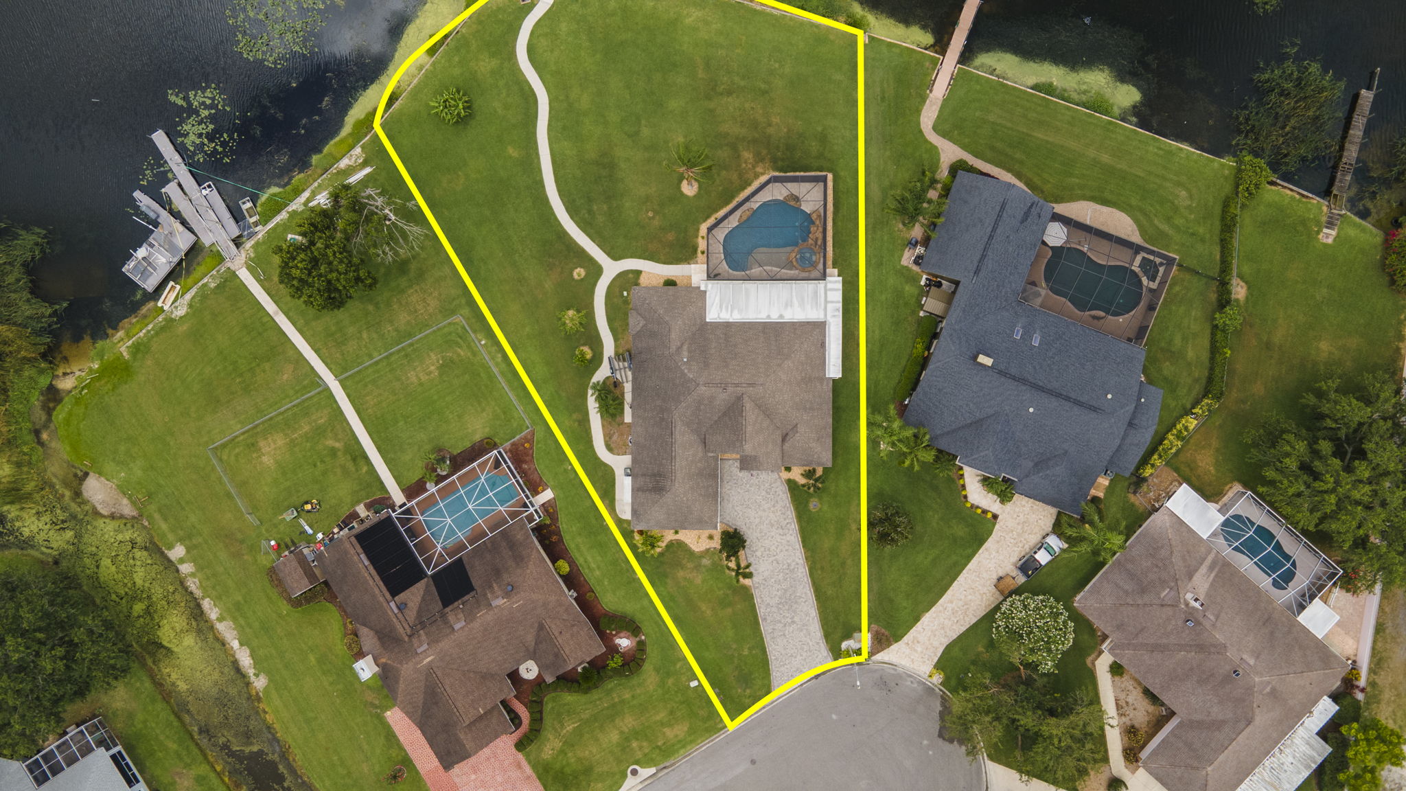 Aerial Overview - Lot Lines