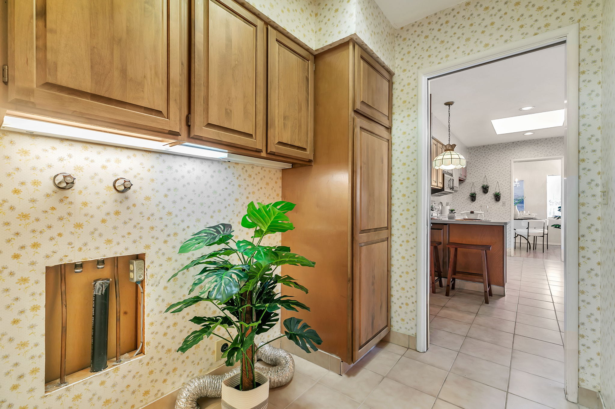 Laundry Area with storage