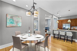 Virtually Staged.  Dining Room.