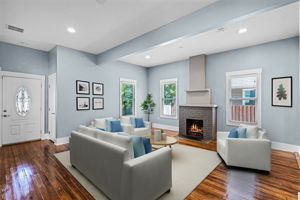 Virtually Staged.  Living Room.