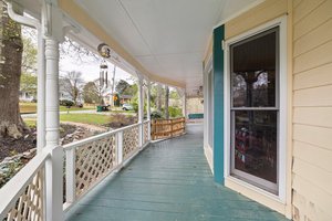 Front porch wraps around to the back deck!