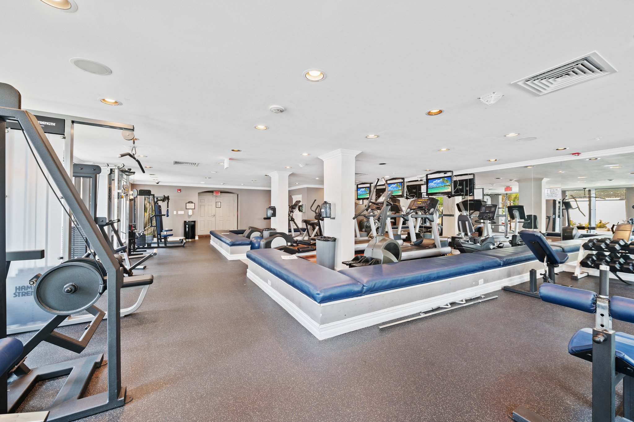 Fitness Center is spacious, with tons of natural sunlight  and is kept super clean