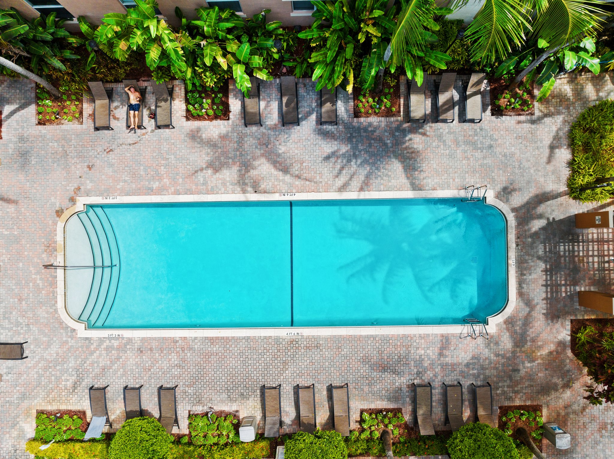 Very private HEATED pool in building 1900 with ZERO visibility from any street