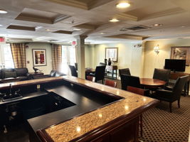 Event/Meeting Room in building 1900 is adjacent to and has access to the pool