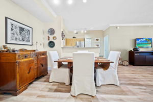 Dining room. NOTE: All units have fire sprinklers
