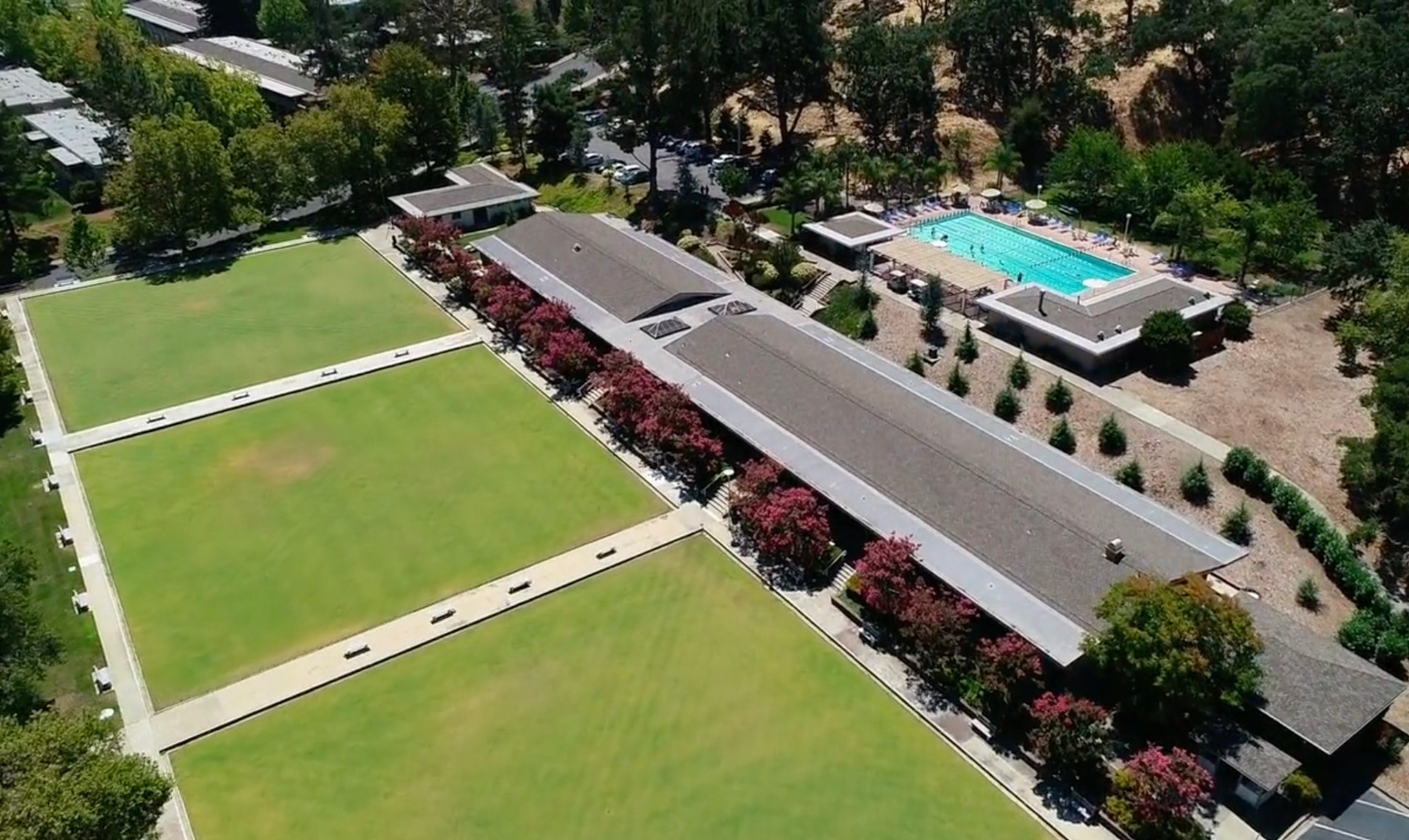 Overhead of Hillside Clubhouse