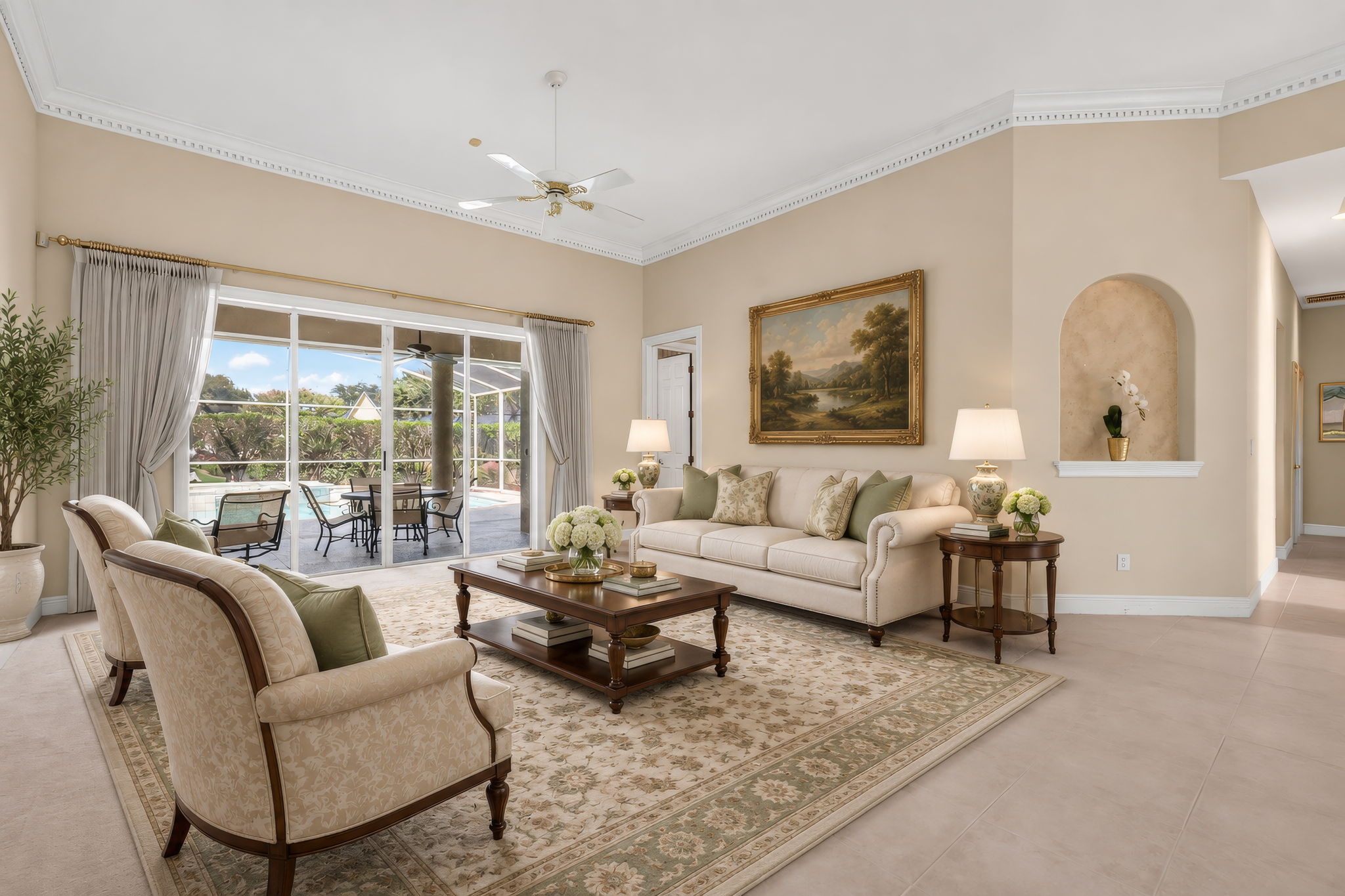 VIRTUALLY STAGED LIVING ROOM
