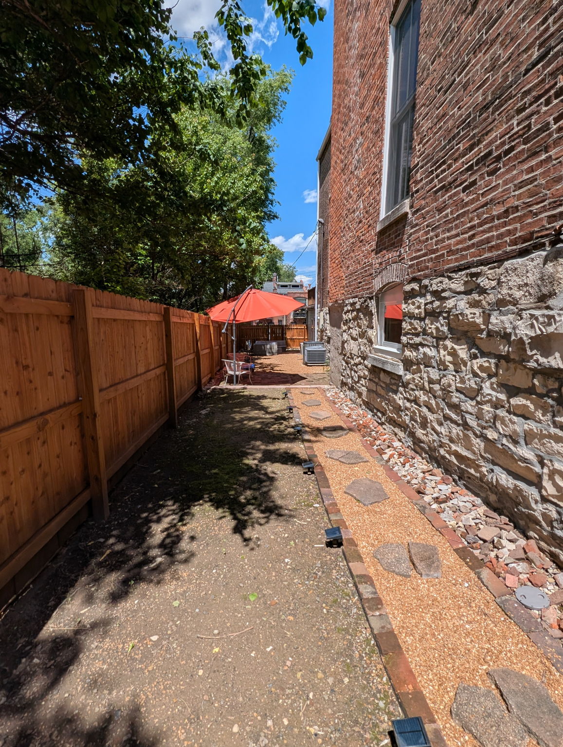 View of Side Yard from Front