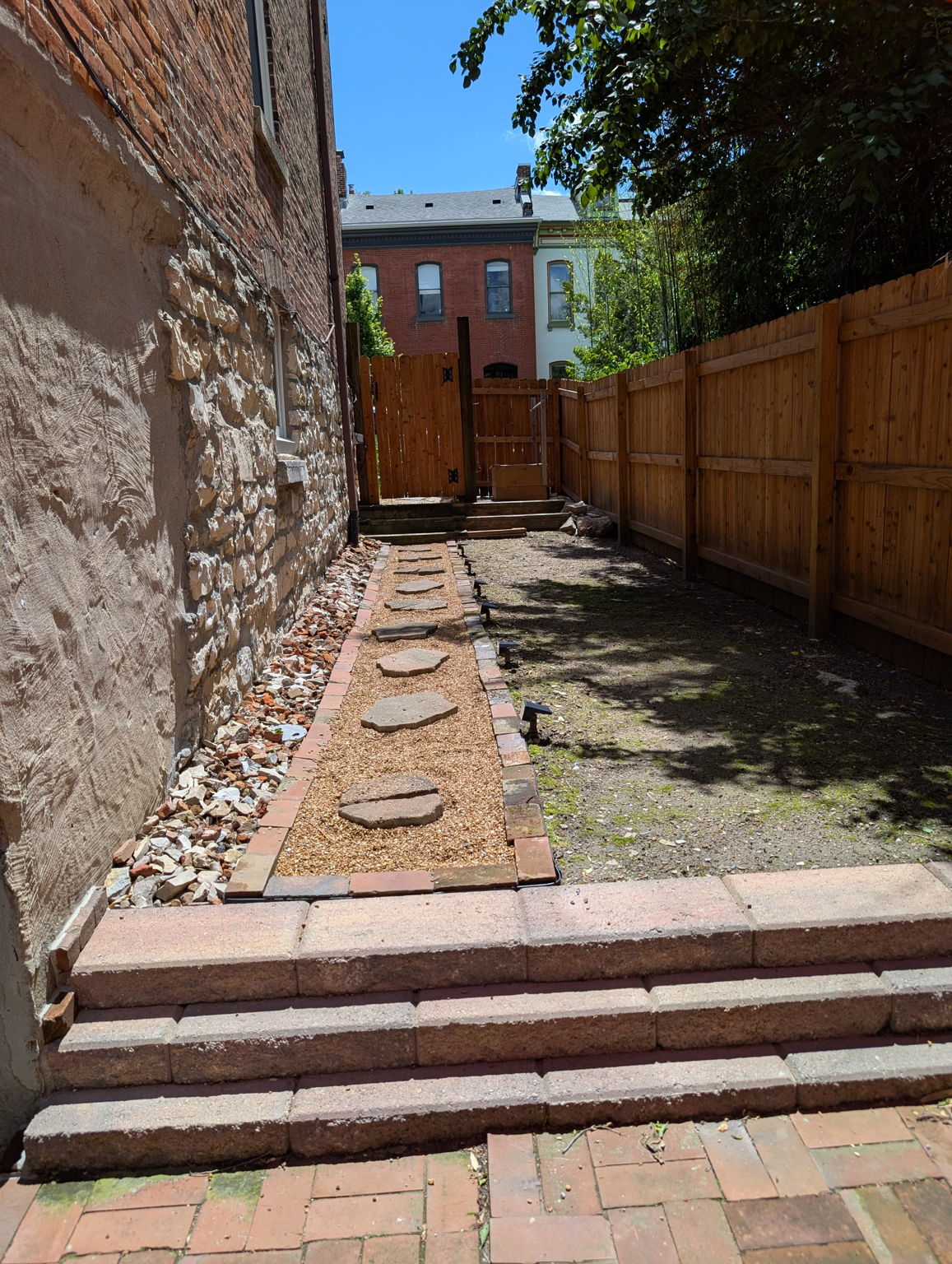 View of Side Yard from Rear