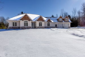 Stone, Stucco, And Cedar Accents